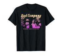 Ufficiale Bad Company Good Decisions Iconic Rock Design Maglietta