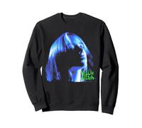 Ufficiale Billie Eilish Blue Portrait Outline Felpa