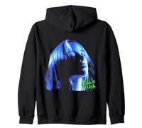 Ufficiale Billie Eilish Blue Portrait Outline Felpa con Cappuccio
