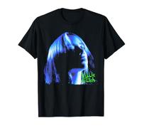 Ufficiale Billie Eilish Blue Portrait Outline Maglietta