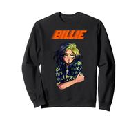 Ufficiale Billie Eilish Cartoon Billie Design Felpa