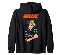 Ufficiale Billie Eilish Cartoon Billie Design Felpa con Cappuccio