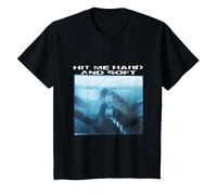 Ufficiale Billie Eilish Hit Me Duro E Soft Galleggiante Maglietta, Bambini, Nero, 2 Anni