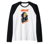 Ufficiale Billie Eilish Musica Merch per Fan Anime Maglia con Maniche Raglan