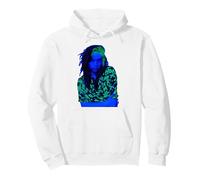 Ufficiale Billie Eilish Neon Portrait Progressive Indie-Pop Felpa con Cappuccio