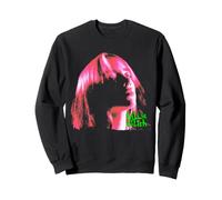 Ufficiale Billie Eilish Pink Iconic Portrait Outline Felpa