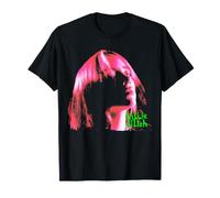Ufficiale Billie Eilish Pink Iconic Portrait Outline Maglietta