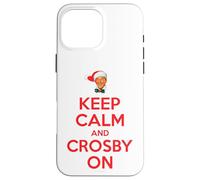 Ufficiale Bing Crosby Musica Keep Calm and Crosby On Custodia per iPhone 16 Pro Max