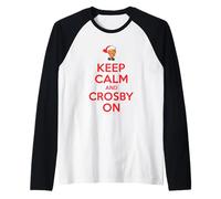 Ufficiale Bing Crosby Musica Keep Calm And Crosby On Maglia con Maniche Raglan