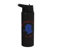 Ufficiale Bing Crosby Silhouette Pro Golf Red and Blue Stainless Steel Insulated Water Bottle