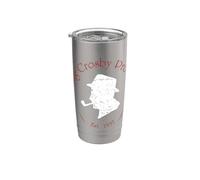 Ufficiale Bing Crosby Silhouette Pro Golf Red and White Bicchiere termico in acciaio inox doppia parete