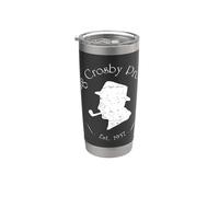 Ufficiale Bing Crosby Silhouette Pro Golf White Bicchiere termico in acciaio inox doppia parete