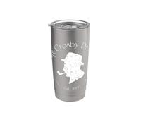 Ufficiale Bing Crosby Silhouette Pro Golf White Bicchiere termico in acciaio inox doppia parete