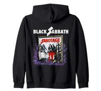 Ufficiale Black Sabbath Sabotage Album Cover Rock Vintage Felpa con Cappuccio