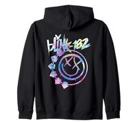 Ufficiale Blink 182 Colourful Inset Rock Music Felpa con Cappuccio