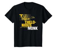 Ufficiale Blue Note Thelonious Monk Jazz Vintage Maglietta, Bambini, Nero, 6 Anni