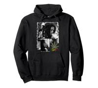 Ufficiale Bob Marley Reggae Kaya Collage Vintage Felpa con Cappuccio