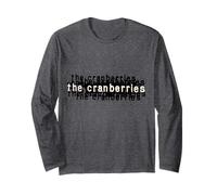 Ufficiale Cranberries Stacked Logos Rock Alternativo Band Maglia a Manica