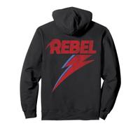 Ufficiale David Bowie Distressed Rebel Music Felpa con Cappuccio