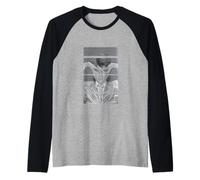 Ufficiale David Bowie Glasses Photo Strip Portrait Maglia con Maniche Raglan