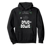 Ufficiale David Bowie I Wasnt Listening Christmas Felpa con Cappuccio