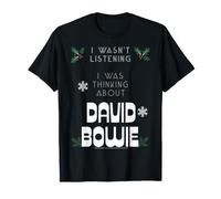 Ufficiale David Bowie I Wasnt Listening Christmas Maglietta