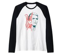 Ufficiale David Bowie Music Rock Mono Stare Maglia con Maniche Raglan