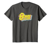 Ufficiale David Bowie Music Rock Moonlight 90s Logo Maglietta, Bambini, Asfalto, 4 Anni