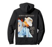 Ufficiale David Bowie Music Rock Serious Moonlight Felpa con Cappuccio, Unisex per Adulti, Nero, M