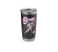 Ufficiale David Bowie Pink Lightning Ziggy Stardust Bicchiere termico in acciaio inox doppia parete