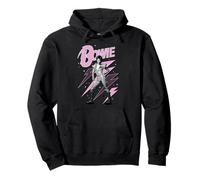 Ufficiale David Bowie Pink Lightning Ziggy Stardust Felpa con Cappuccio
