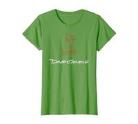 Ufficiale David Gilmour Sketched Art White Maglietta, Donna, Erba, XS