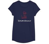 Ufficiale David Gilmour Sketched Art White Maglietta, Ragazze, Navy, L