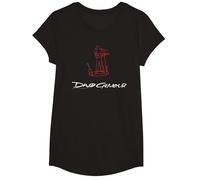 Ufficiale David Gilmour Sketched Art White Maglietta, Ragazze, Nero, L