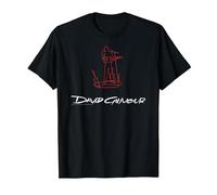 Ufficiale David Gilmour Sketched Art White Maglietta, Uomo, Nero, M