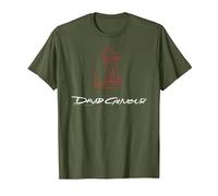Ufficiale David Gilmour Sketched Art White Maglietta, Uomo, Oliva, XL