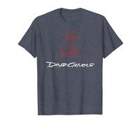 Ufficiale David Gilmour Sketched Art White Maglietta, Uomo, Pervinca, 5XL