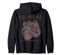 Ufficiale Def Leppard Animal Song Leopard Hard-Rock Retro Felpa con Cappuccio