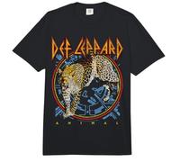 Ufficiale Def Leppard Approaching Leopard Iconic Design Comfort Colors Adult Heavyweight T-Shirt