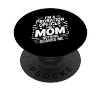 Ufficiale di libertà vigilata Mamma Divertente Madre PopSockets PopGrip Adesivo