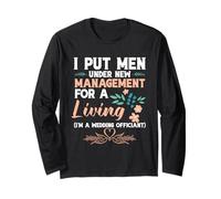 Ufficiale di Nozze Ministro Gestione Ufficiale Matrimonio Maglia a Manica