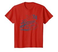 Ufficiale Elton John Bennie & The Jets Maglietta, Bambini, Rosso, 8 Anni