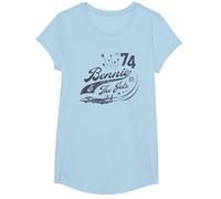 Ufficiale Elton John Bennie & The Jets Maglietta, Ragazze, Celeste, XS