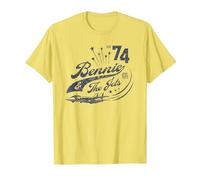 Ufficiale Elton John Bennie & The Jets Maglietta, Uomo, Limone, M