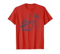 Ufficiale Elton John Bennie & The Jets Maglietta, Uomo, Rosso, M