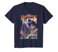 Ufficiale Elton John Captain Fantastic Maglietta, Bambini, Navy, 3 Anni