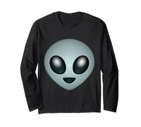 Ufficiale Emoji Alien Smile Face Maglia a Manica