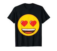 Ufficiale Emoji Cuore Occhi Giallo Smile Face Maglietta