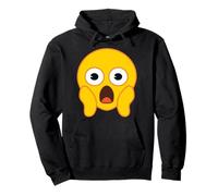 Ufficiale Emoji Fear Scream Yellow Smile Face Halloween Felpa con Cappuccio