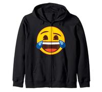 Ufficiale Emoji Laughing Tears Yellow Smile Face Felpa con Cappuccio